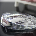 Wholesale laser etched crystal round shape paperweight